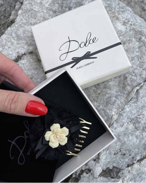 Spona do vlasů Dolce & Gabbana s krajkou